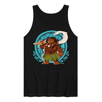 Disney's Moana Men's Pattern Maui Graphic Tank Top