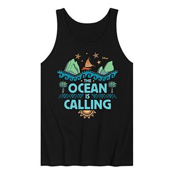 Disney's Moana Men's Ocean Is Calling Graphic Tank Top