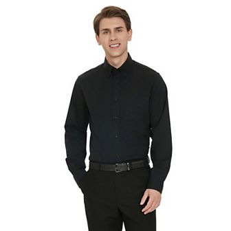 Men's Bespoke Classic-Fit Pinpoint Oxford Dress Shirt