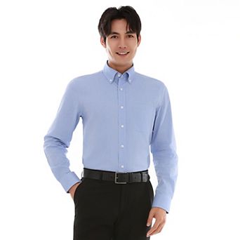 Men's Bespoke Classic-Fit Pinpoint Oxford Dress Shirt