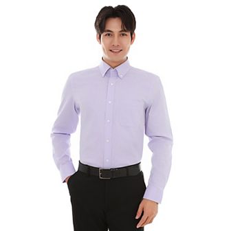 Men's Bespoke Classic-Fit Pinpoint Oxford Dress Shirt