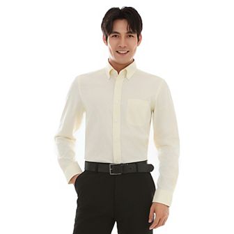 Men's Bespoke Classic-Fit Pinpoint Oxford Dress Shirt