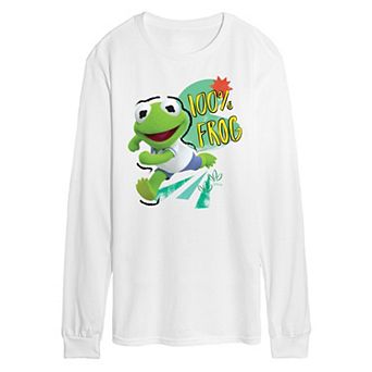 Disney's Muppets Babies Kermit Men's Long Sleeve Graphic Tee
