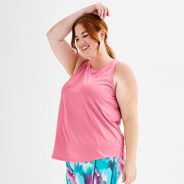 Plus Size Tek Gear&reg; Dry Tek Tank Top - Malibu Pink (4X)