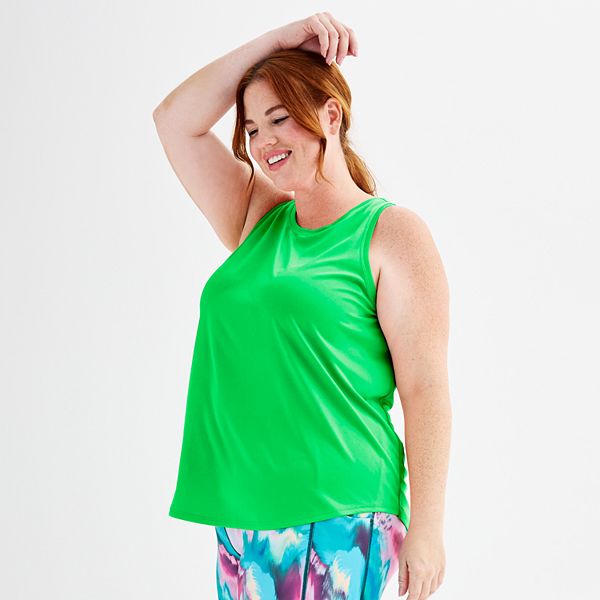 Plus Size Tek Gear&reg; Dry Tek Tank Top - Tangy Green (3X)