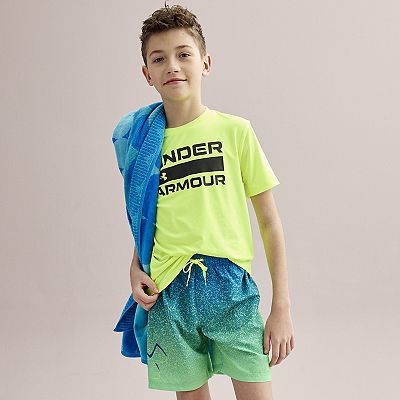 Boys 8-20 Under Armour Tipped Logo Volley Swim Trunks