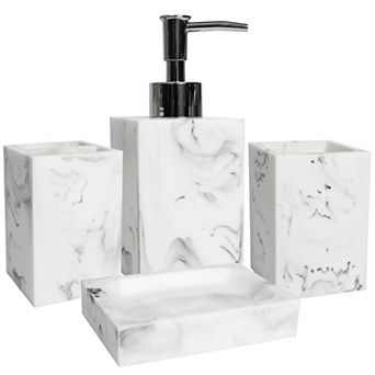 Sweet Home Bath Accessory Collection Plaza 4 pc Set