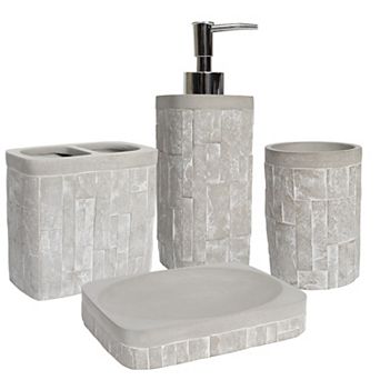Sweet Home Collection Avalon Bath Accessory Set