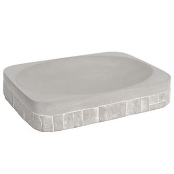 Sweet Home Avalon Bath Accessory Collection Concrete Bathroom Soap Dish