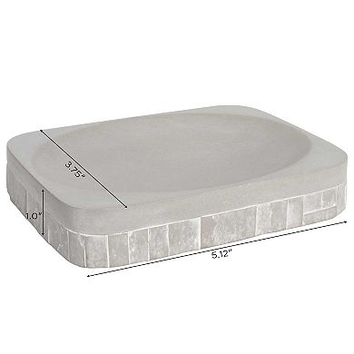 Sweet Home Avalon Bath Accessory Collection Concrete Bathroom Soap Dish