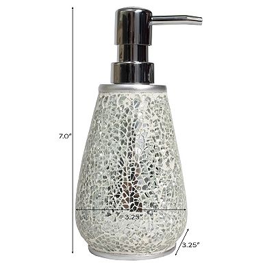 Sweet Home Glamour Bath Accessory Collection Poly Resin Bathroom Soap Dispenser