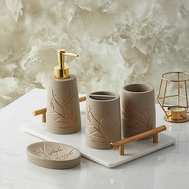 Sweet Home Branches Bath Accessory Collection 4-Piece Bathroom Set