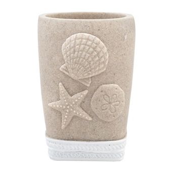 Sweet Home Coastal Shell Bath Accessory Collection Bathroom Tumbler