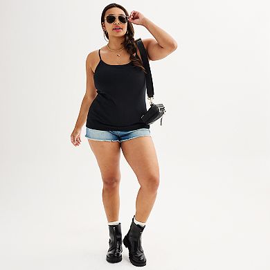 Juniors' Plus Size SO Shelf Bra Cami