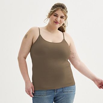 Juniors' Plus Size SO® Shelf Bra Cami