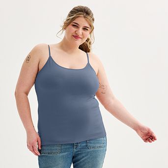 Juniors' Plus Size SO® Shelf Bra Cami