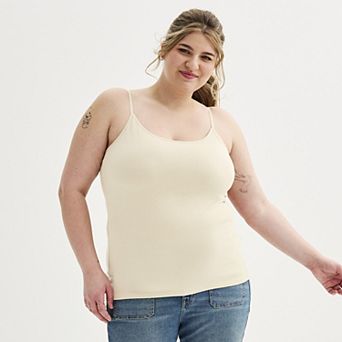 Juniors' Plus Size SO® Shelf Bra Cami