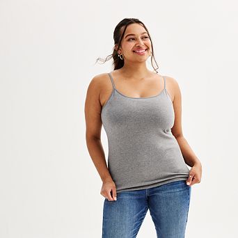 Juniors' Plus Size SO® Shelf Bra Cami