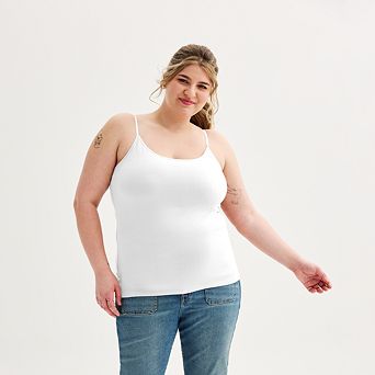 Juniors' Plus Size SO® Shelf Bra Cami