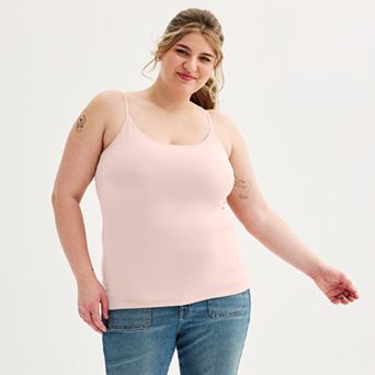 Juniors' Plus Size SO® Shelf Bra Cami