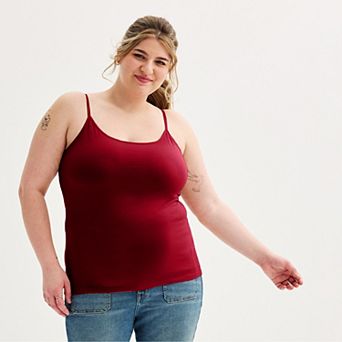Juniors' Plus Size SO® Shelf Bra Cami