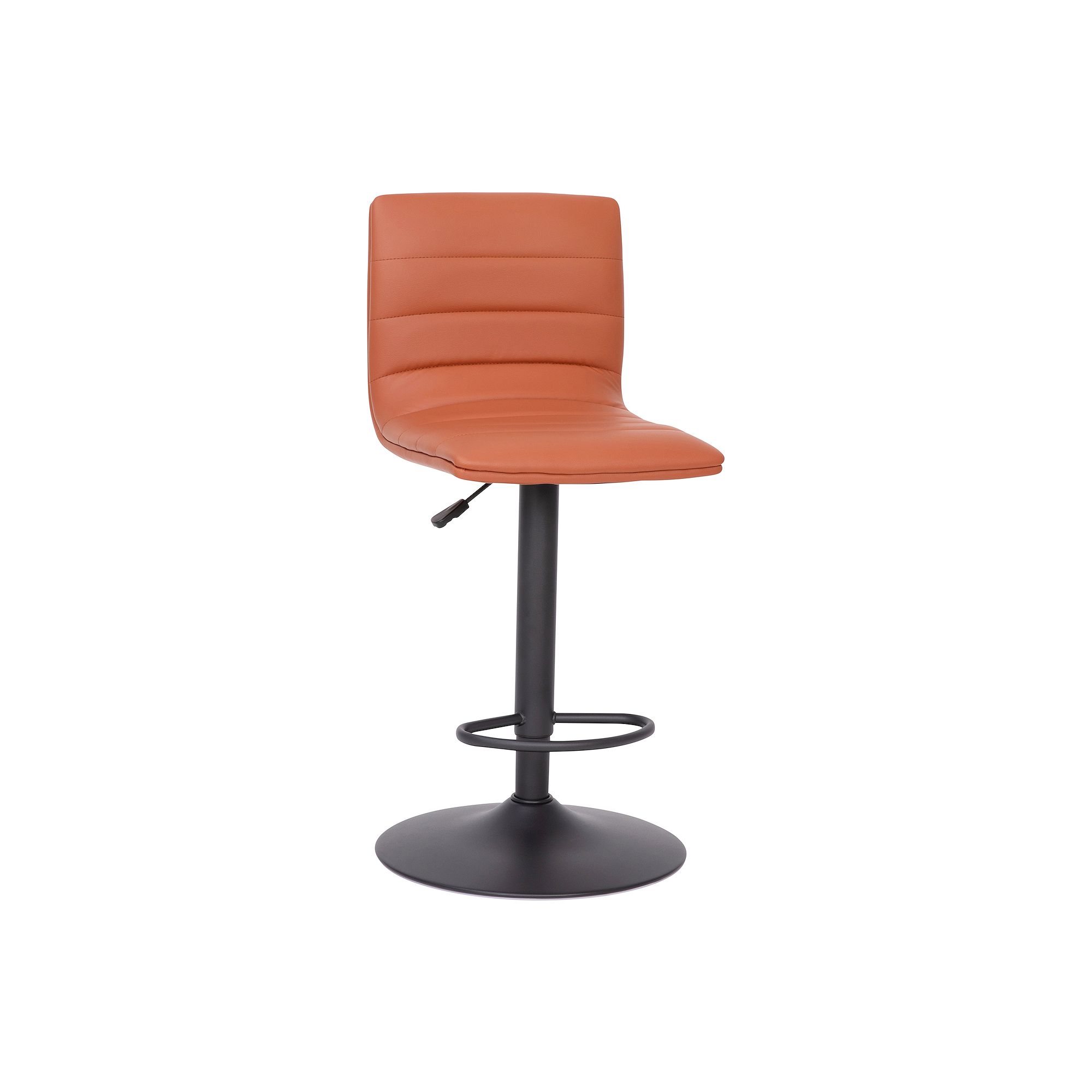Flash Furniture Vincent Modern Adjustable Bar Stool, Red Black Frame