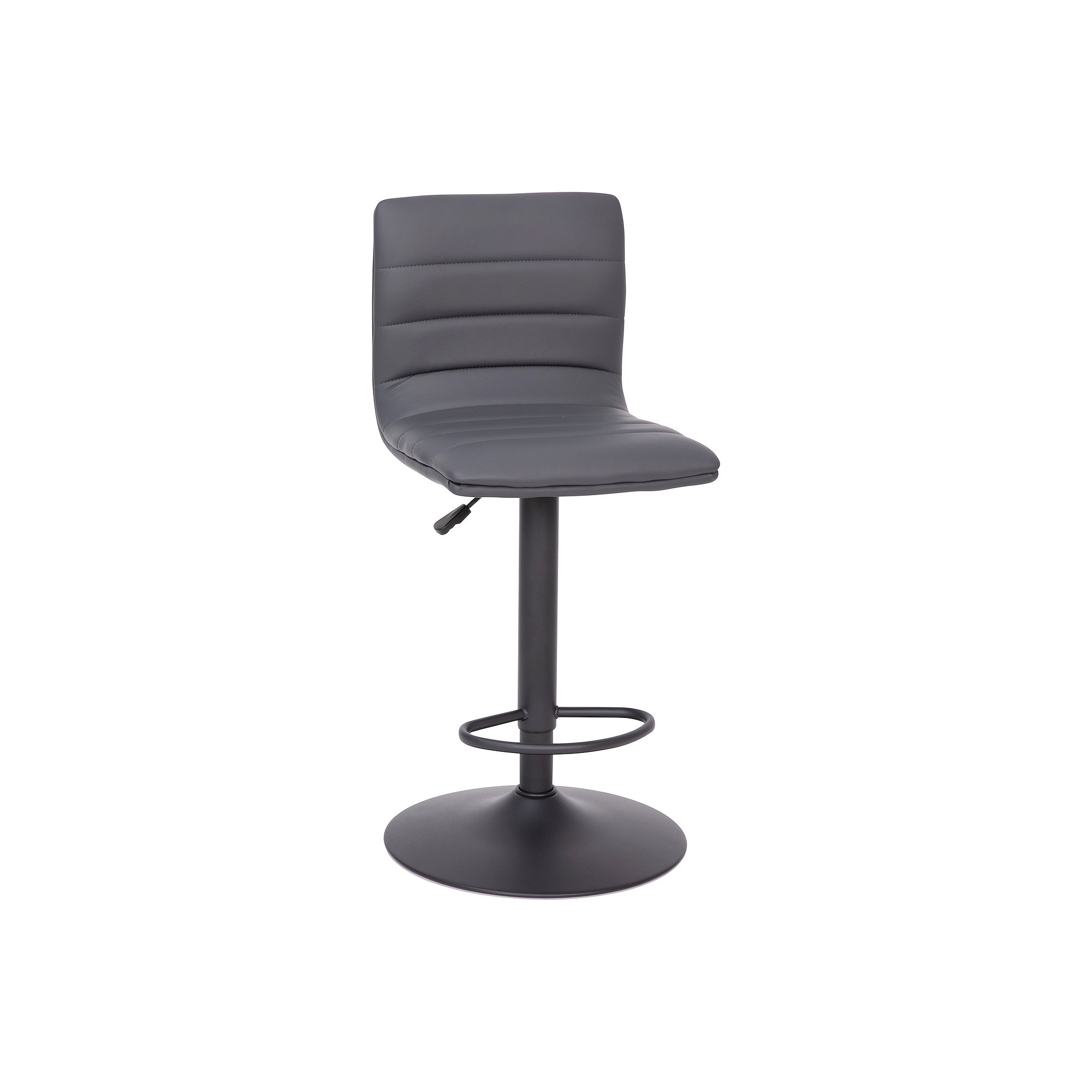 Flash Furniture Vincent Modern Adjustable Bar Stool, Gray Black Frame