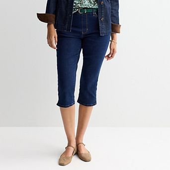 Women's Croft & Barrow® Modern Pull-On Denim Capris