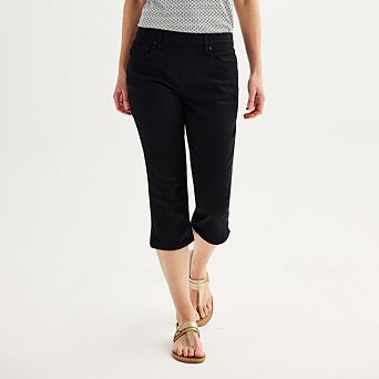 Women's Croft & Barrow® Modern Pull-On Denim Capris