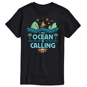 Disney's Moana Men's The Ocean Is Calling Graphic Tee