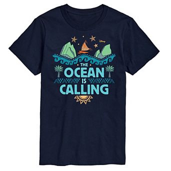 Disney's Moana Men's The Ocean Is Calling Graphic Tee
