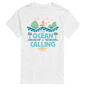 Disney's Moana Men's The Ocean Is Calling Graphic Tee
