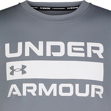 Boys 8-20 Under Armour Wordmark Surf Swim Shirt