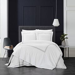 Chic Home Utopia 4 Piece Queen Duvet Cover Set - Black