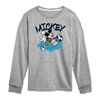 Disney's Mickey & Friends Boys 8-20 Mickey Spray Paint Long Sleeve Graphic Tee