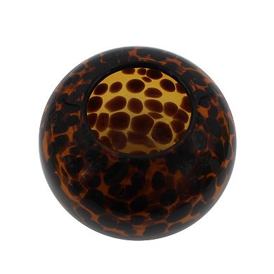 Sonoma Goods For Life® Speckled Amber Round Glass Vase