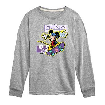 Disney's Mickey & Friends Boys 8-20 Mickey Skate Long Sleeve Graphic Tee