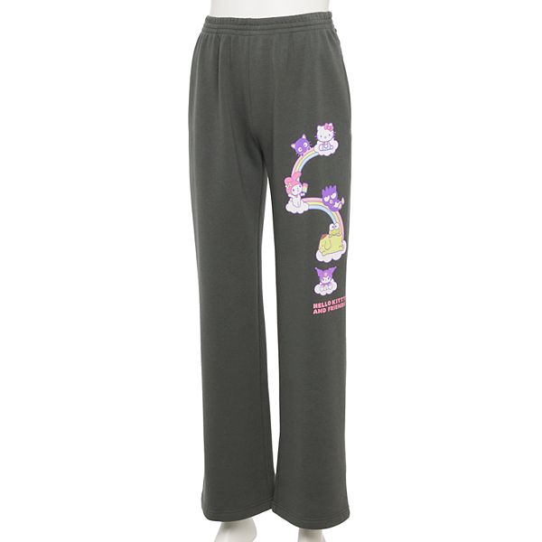 Hello Kitty and Friends Women's Juniors Graphic Fleece Joggers