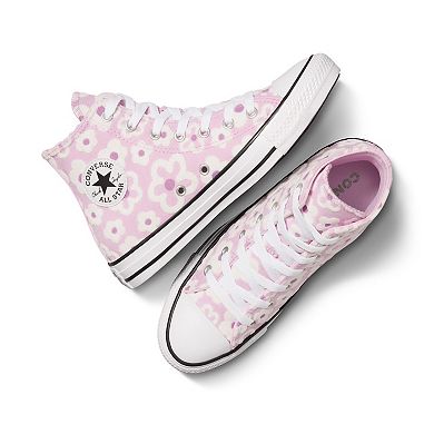 Converse Chuck Taylor All Star Big Kid Girl's Polka Doodle Platform Sneakers