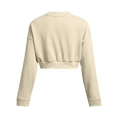 Women's Under Armour Rival Terry Oversized Cropped Crewneck Sweatshirt