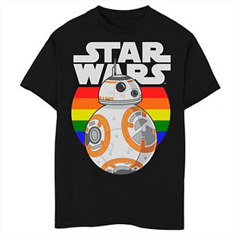 Boys Star Wars Rainbow Circle Graphic Tee