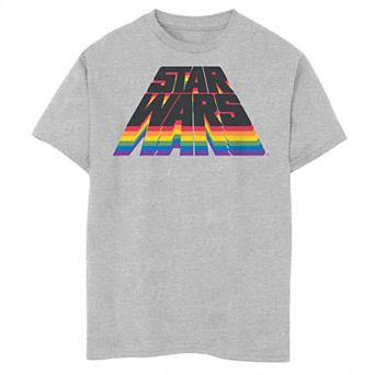 Boys Star Wars Rainbow Stack Graphic Tee