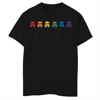 Boys Star Wars Horizontal Helmets Graphic Tee