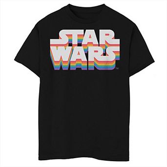 Boys Star Wars Drop Shadow Logo Graphic Tee
