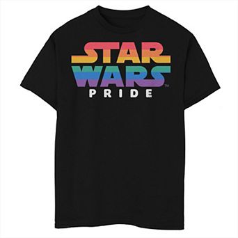 Boys Star Wars Rainbow Logo Graphic Tee