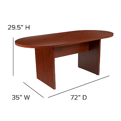 Flash Furniture Jones 6-ft. Oval Conference Table