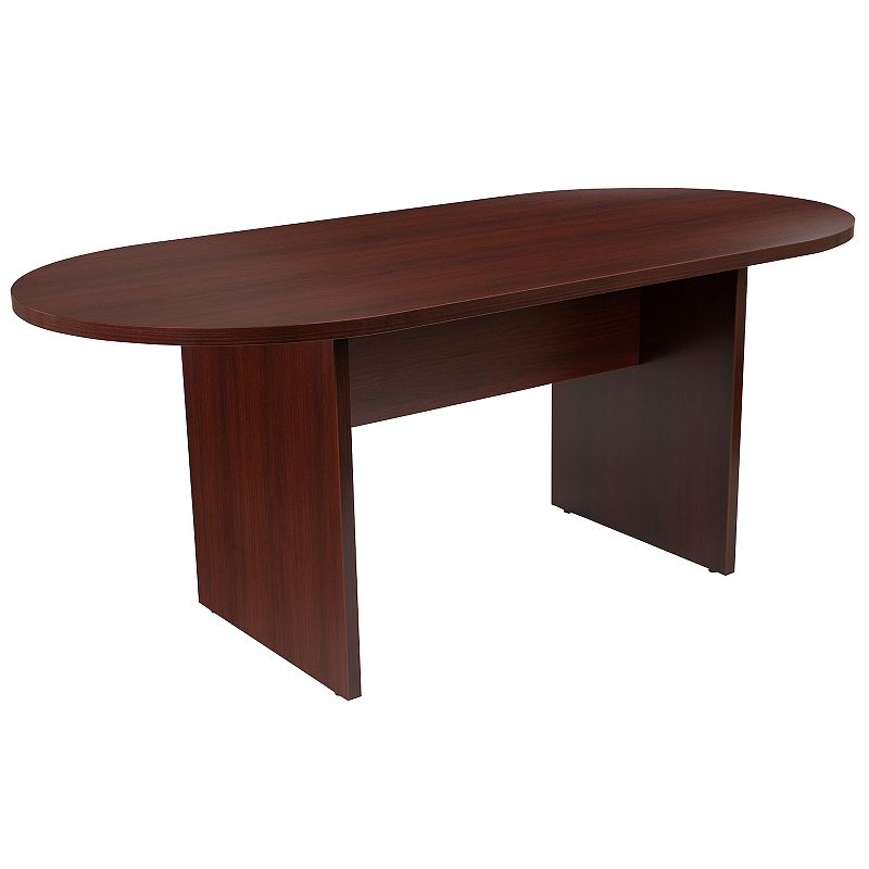 Flash Furniture Jones 6-ft. Oval Conference Table, Brown