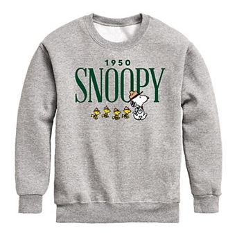 Boys 8-20 Peanuts Snoopy Camping 1950 Fleece Sweatshirt