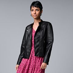 Women's Simply Vera Vera Wang Tweed Moto Jacket