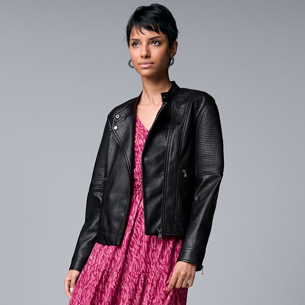 Petite Simply Vera Vera Wang Pleated Faux-Leather Skirt  Leather pleated  skirt, Faux leather skirt, Simply vera wang